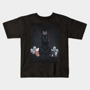 Black Cat and Fancy Rats Kids T-Shirt